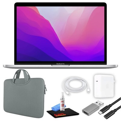 Apple MacBook Pro 13'' Laptop (M2, 2022, 256/512GB SSD, 2-Colors) + Gray Bundle
