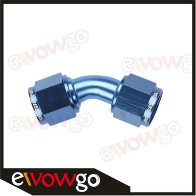 US SHIP 45 Degree AN-16 to 16AN Female Aluminum Fuel Oil Fitting Adapter Blue