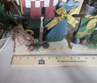 18" Santa and Snowman holding light up lanterns wood Christmas decor — photo 6