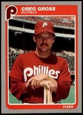 Greg Gross #251 1985 Fleer
