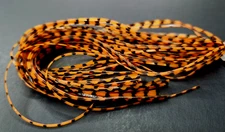 RUBBER SILICONE LEGS - Fly Tying Materials - ORANGE/ BLACK BAR - Sili Legs - NEW