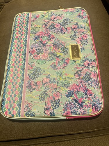 Lilly Pulitzer laptop sleeve Beach You To It Zip Top Gold BTS College - Afbeelding 6 van 11