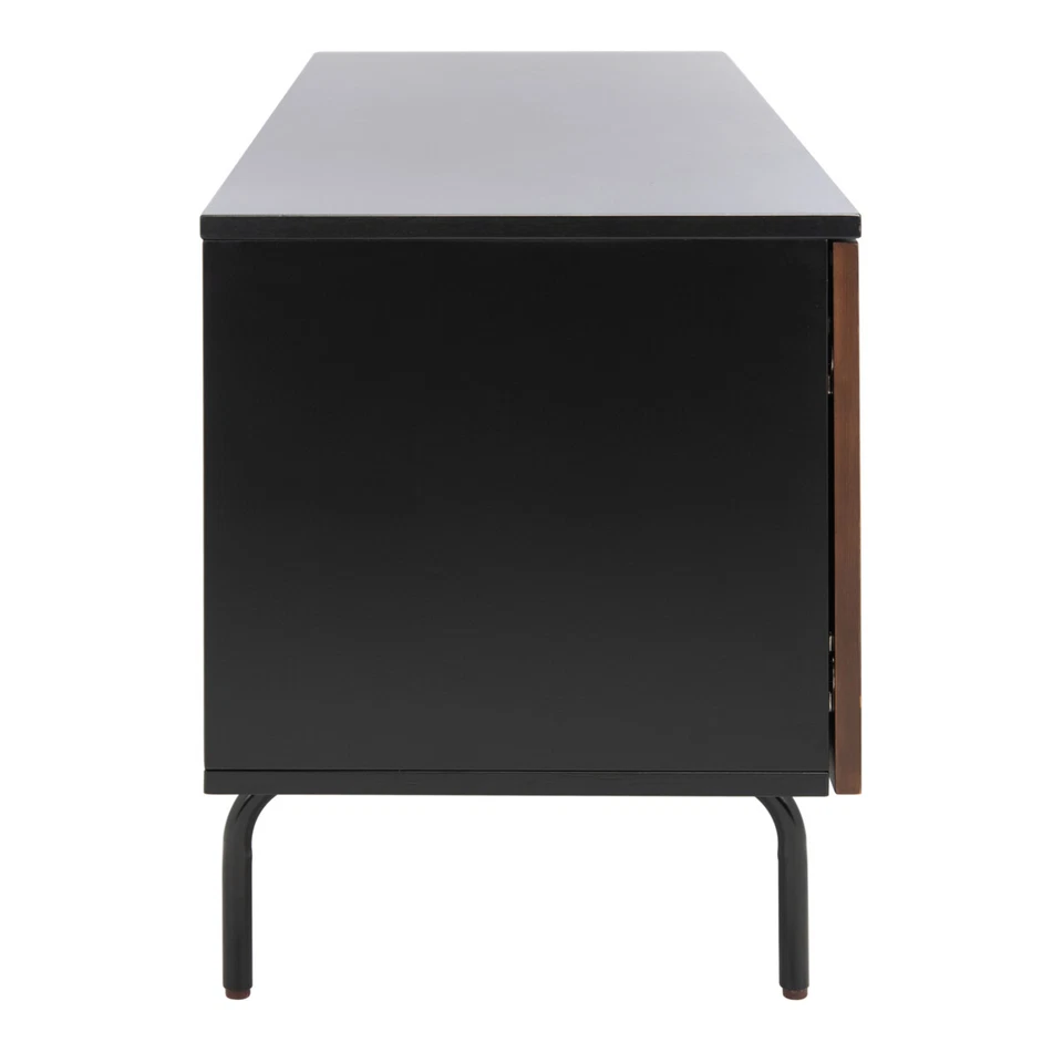 Soporte multimedia SAFAVIEH Genevieve | Negro/Nogal | Foto 3 de 4