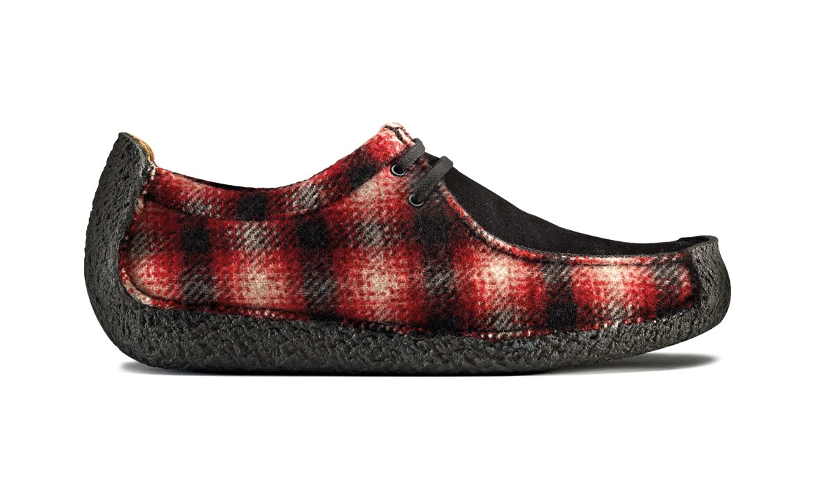 CHAUSSURES HOMME CLARKS ORIGINALES WOOLRICH PLAID NATALIE UK 7 EU 41 US 8 SUPREME BAPE