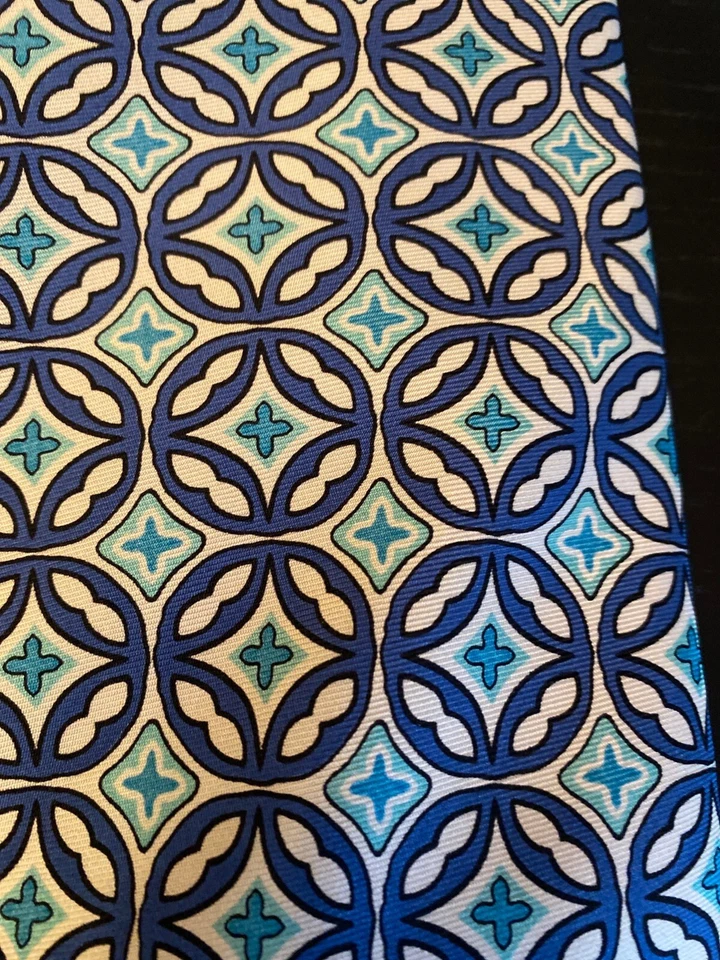 Corbata para hombre Vera Bradley azul estampado baekgaard Foto 2 de 4