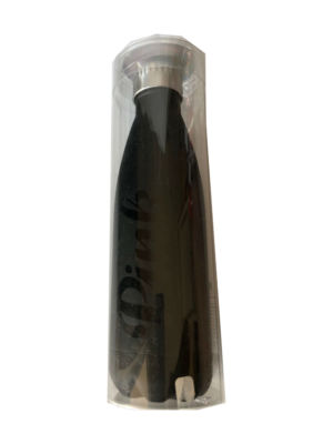 Victoria's Secret PINK Gym Sport Hard Metal Water Bottle 500ml/17 oz Black