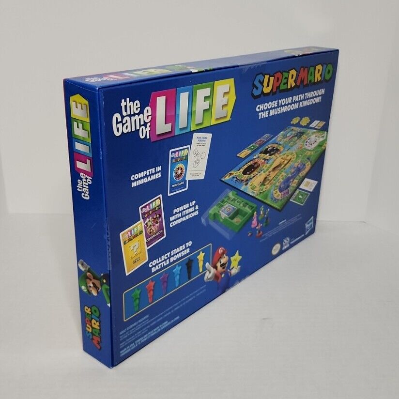 The Game of Life: Super Mario Edition Board Game for Kids Ages 8 and Up -  Hasbro Games