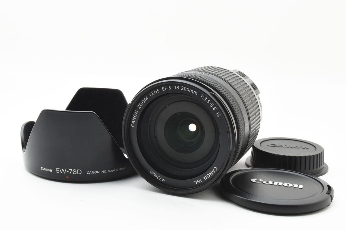 TOP MINT】 Canon EF-S 18-200mm f/3.5-5.6 IS Zoom Lens From