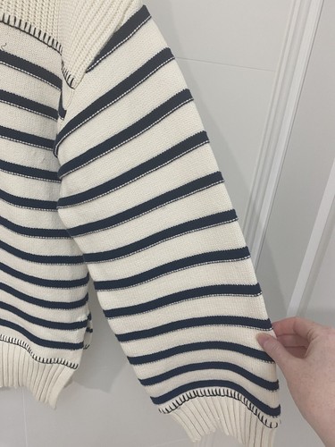 Aje brand Women’s Stripe Logo Jumper Size L (AU 12-14) - Picture 5 of 8