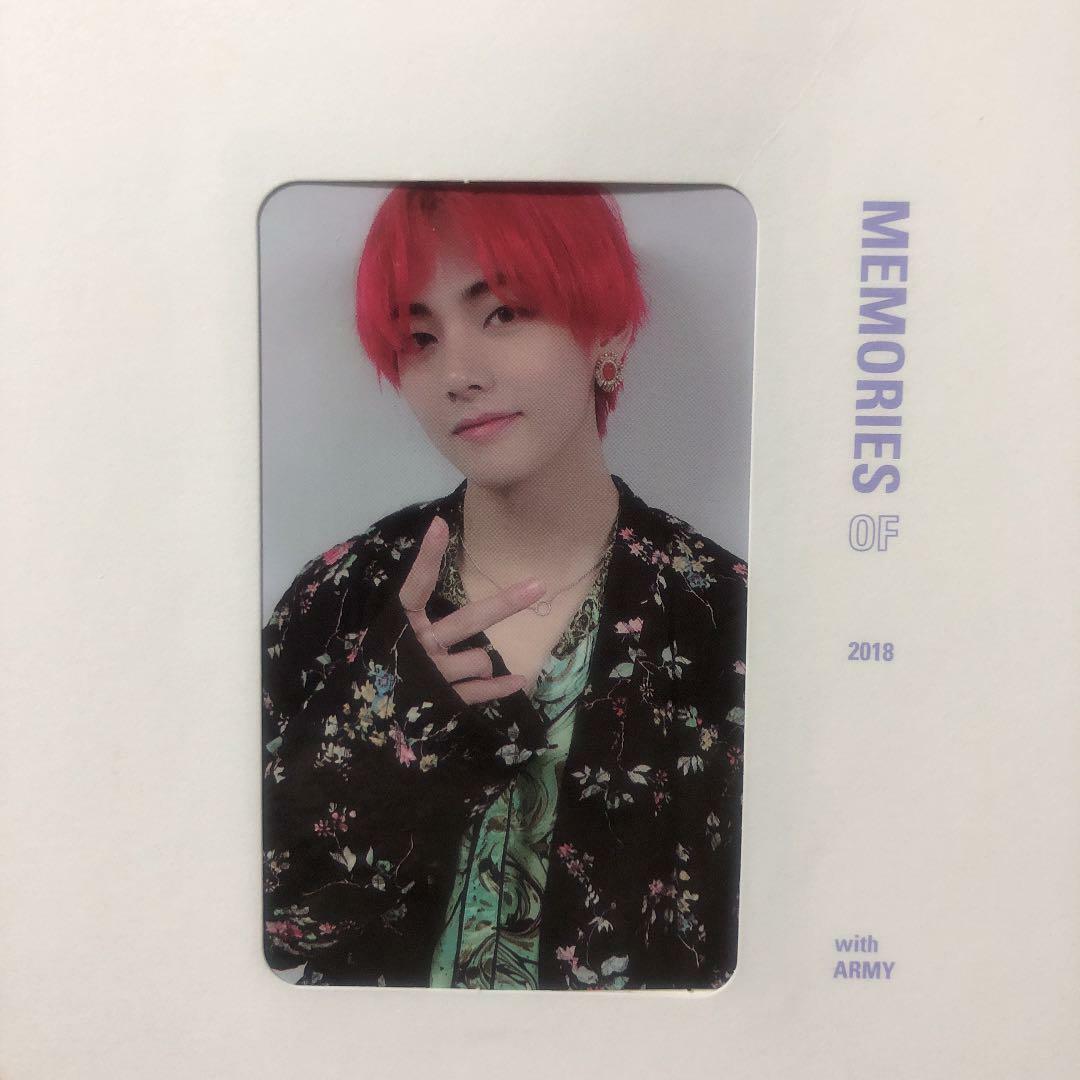 BTS Bangtan Boys V taehyung MEMORIES OF 2018 Blu-ray Limited Official Photo  Card