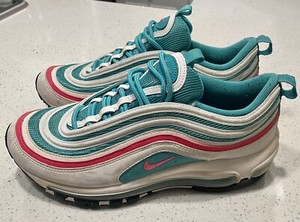 Nike Air Max 97-Blanco/Azul/Rosa (South Beach) - Para Mujer 7.5 | eBay