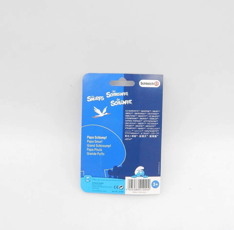 Papa Schlumpf 21000 Schleich 1969 NEU OVP Schlümpfe Blisterverpackung SELTEN - Bild 2 von 2