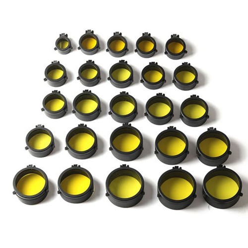Rifle Scope Quick Spring Protection Lens Cover Flip Up Cap Objective Lense Lid - Picture 3 of 38