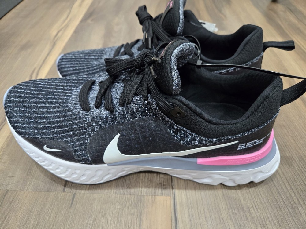 Nike React Infinity Run FK 3 Size 10.5 Black Football No Box New