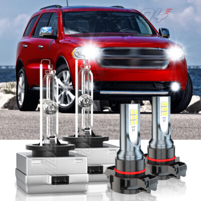 for Dodge Durango 2011-2013 D1S Xenon HID Headlight + 5202 LED Fog