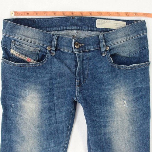 Donnas Diesel GETLEGG Slim Skinny Elasticizzato Blu Jeans W28 L32 Taglia 40  | eBay