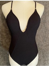 Lucky Brand Black One Piece Women's Bathing Suit Swimsuit New Size Medium