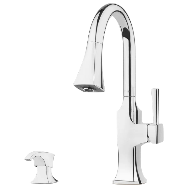 Pfister F-529-7KFC Kroft Kitchen Faucet W/ Soap Dispenser with Chrome Finish