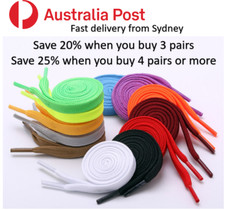 Shoelace Colourful Flat Bootlace Sneaker shoe laces Shoelaces Shoe Lace AU Stock