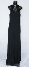 Halston Heritage Women's Strapless Fringe Bottom Dress EJ1 Black Size 6 