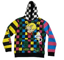 Men Richie Rich 100 authentic L/S Pullover Hoodie size Medium logo Multicolored