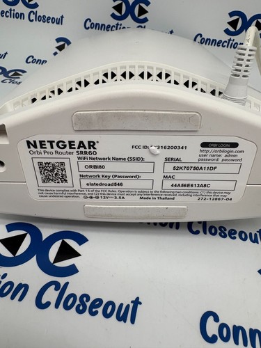 ✅ Netgear Orbi Pro Mesh WiFi System Router Model SRR60 - Picture 4 of 6