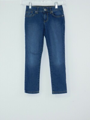 The children's place girls basic super skinny denim jeans medium wash size 6 