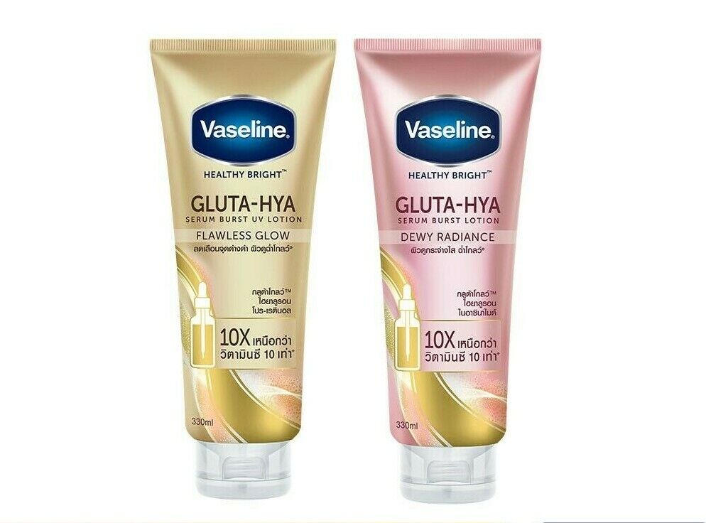 2X Vaseline Healthy Bright Gluta-Hya Serum Burst Dewy 2X Vaseline Healthy Bright Gluta-Hya Serum Burst Dewy