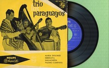 TRIO LOS PARAGUAYOS / Maria Dolores / PHILIPS 421.400 PE Press Spain 1959 EP EX