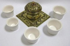 White china Inkwell insert Porcelain inkpot liner choose from 5 X LARGE sizes