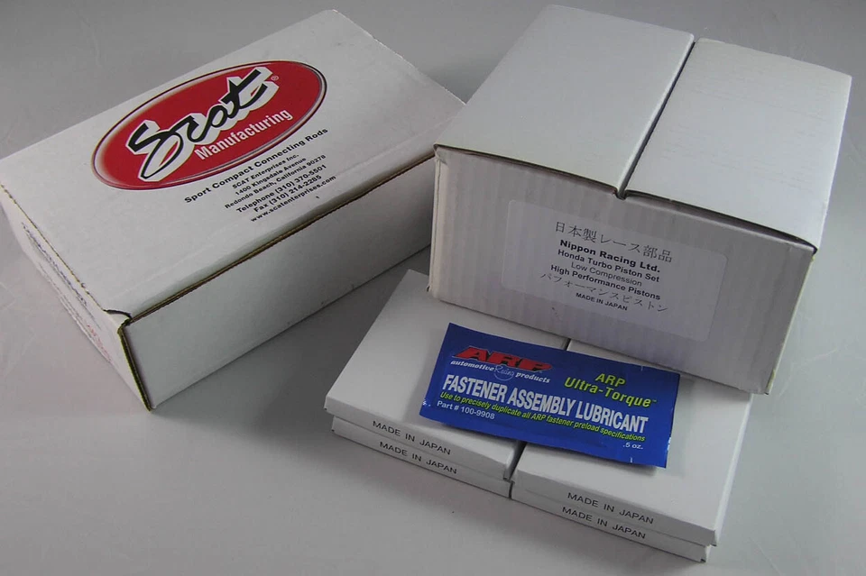 NIPPON RACING JDM TURBO HONDA SERIE B PISTONES VARILLAS SCAT B18A B18B LS 81,5 MM 020 Foto 2 de 3