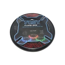 TOSY Flying Ring - 12 LEDs, Super Bright, Soft, Auto Light Up, Safe, Red,waterpr
