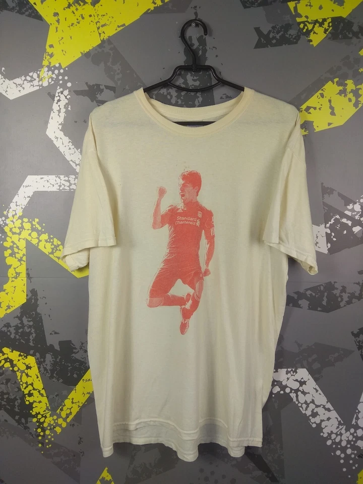Camiseta de futebol masculina Suarez Liverpool Fan Stadium treinamento Gildan Lig93 - Imagem 2 de 4