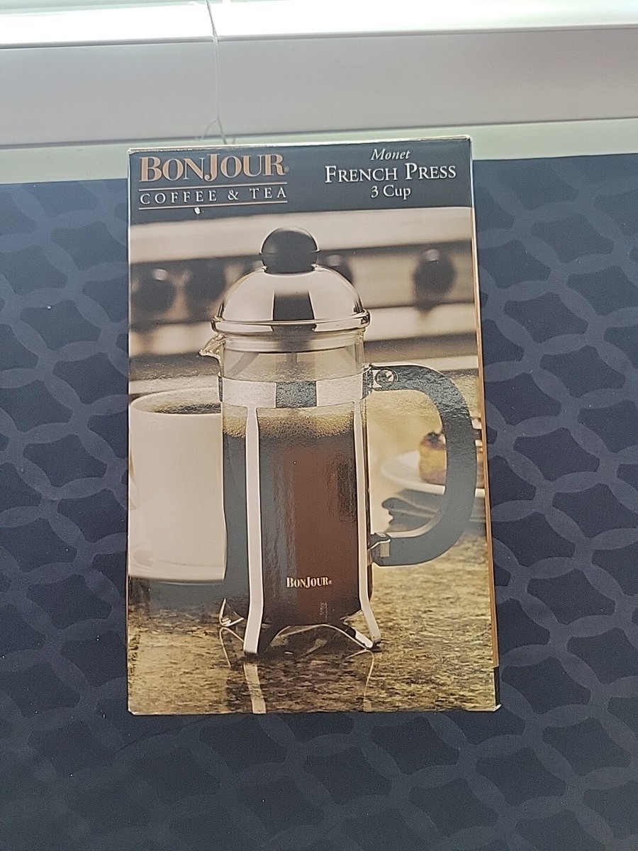 Bonjour Cup Monet Stainless Steel French Press 53333 BRAND NEW