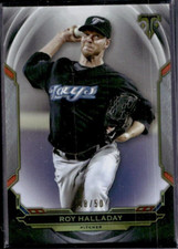 Roy Halladay 2019 Topps Triple Threads #11 Onyx /50 Toronto Blue Jays