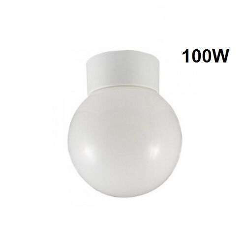 100W Badezimmer Deckenkugel Armatur BC Lampe (nicht im Lieferumfang enthalten) IP44 **KOSTENLOSES P&P** | B100W - Bild 1 von 7