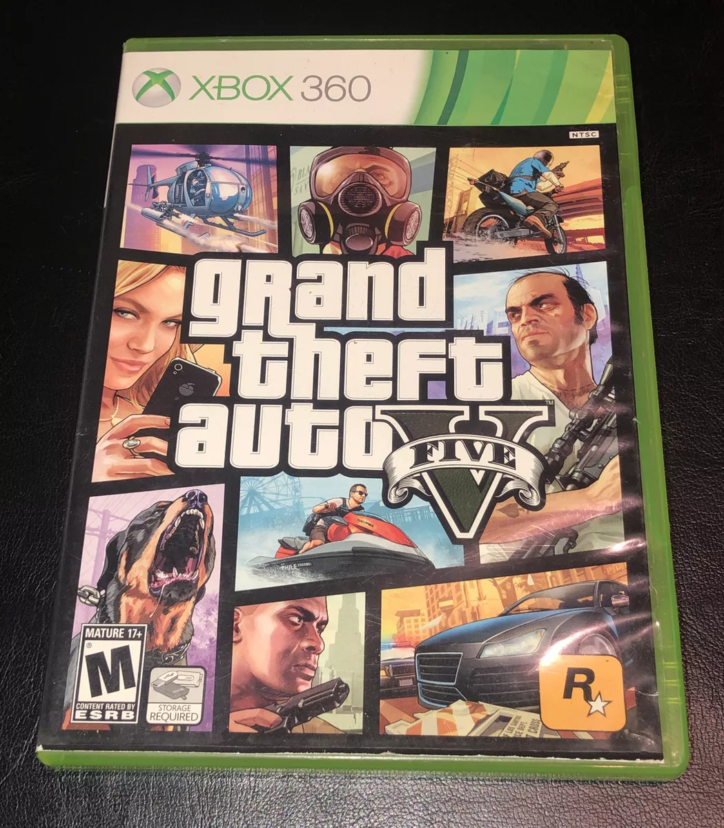 Grand Theft Auto V Microsoft Xbox 360 Disc 1 Only Install Disc GTA 5 & Case.