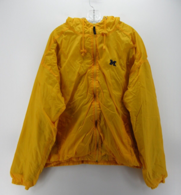 VINTAGE Michigan Wolverines Jacket Men XXL Yellow Steve & Barrys