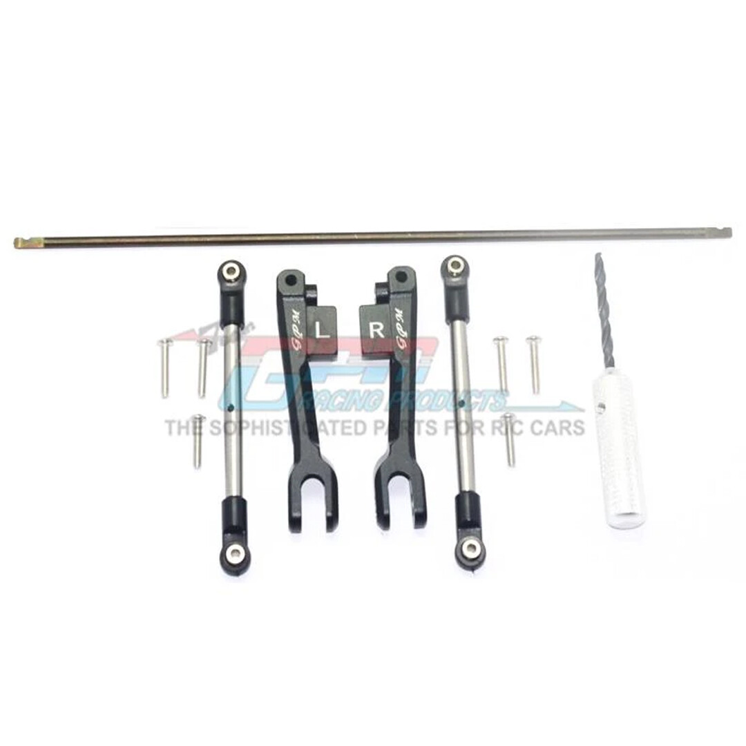 GPM Spring Steel Rear Sway Bar/Alum Sway Bar Arm/Stainles Stl Linkage Blck : UDR