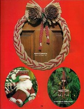 Christmas Macrame Patterns - Santa  Wreath - Craft Book: SK1 Silent Knot