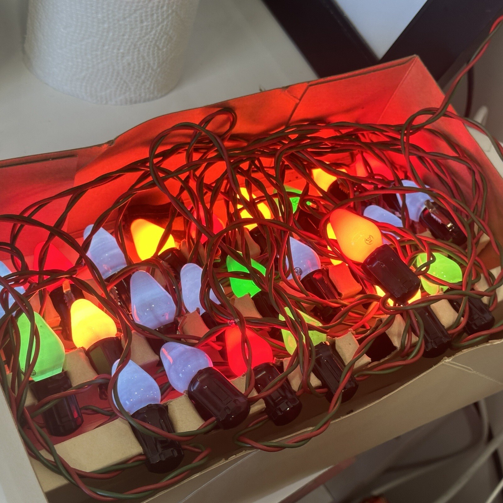 PARAMOUNT Christmas 25 Light Sets Lot Of 2 Boxes Vintage All Tested