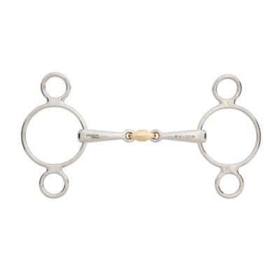 % Stübben STEELtec Gebiss 2480 3-Ring Pessoa SWEET Kupfer -NuddelHof -NH