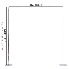 10ft x 10ft Backdrop Stand Pipe Kit Heavy Duty Wedding Back Adjustable Stand