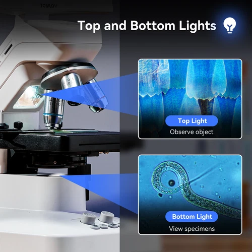 DM301 Max 1200X Wireless Digital Biological Microscope 7" Screen for Adults kid - Picture 8 of 10