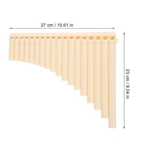 Panpipe Handarbeit ABS Blasinstrument 18 Pfeifen Panflöten Student Portabl Folk - Bild 5 von 26