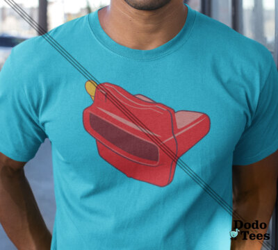 Mens Retro 80s Viewmaster Toy Tshirt Novelty Funny Humor Sarcastic Graphic Tees