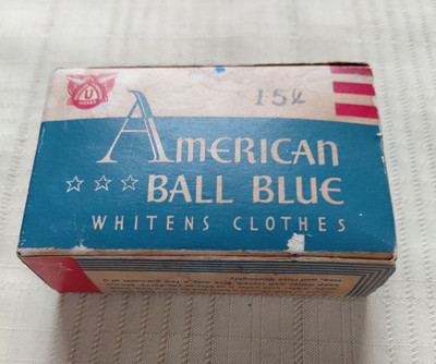 Vintage 1930's American Ball Blue Whitener for Clothes original pkg