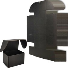 6X4X4 Shipping Boxes Set of 25, Black Mailer Corrugated Cardboard Box
