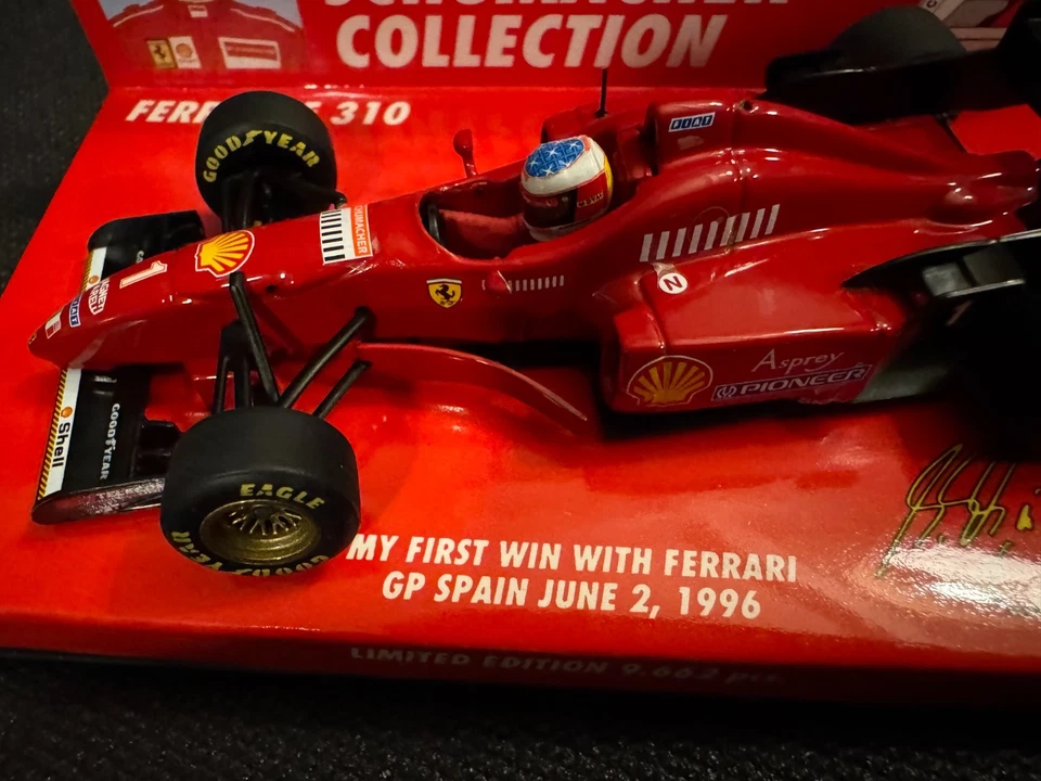 Minichamps 1:43 No 26 F1 Ferrari F310 Low Nose 1996 Michael Schumacher - Image 2 of 4