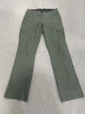 Kuhl Freeflex Roll Up Pants Women 6 Green Low Rise Moisture Wicking Trail Hiking